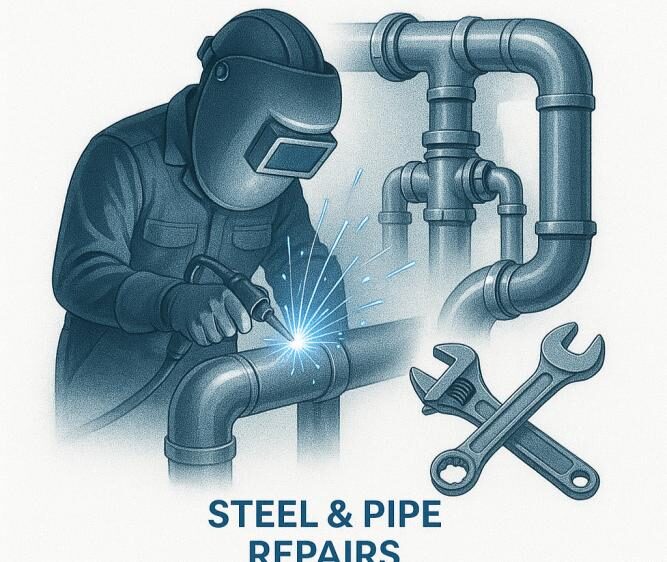 Steel and pipe repairs